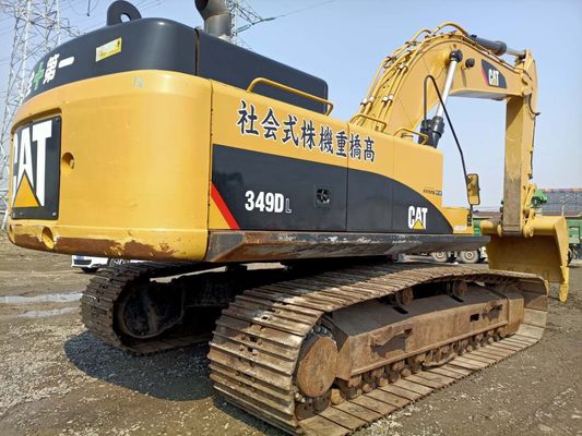 জাপান উৎপত্তি ব্যবহৃত বিড়াল খননকারী 50000kg CAT 349DL ক্রলার খননকারী 2m3 বালতি ধারণক্ষমতা সহ