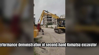 ব্যবহৃত Komatsu Excavator PC200 পারফরম্যান্স ডেমো
